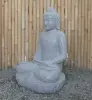  Product image 2 of the product “Seated Buddha made of Riverstone in Dhyana position - gesture of meditation, H. 81cm. ”